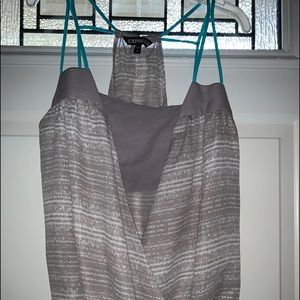 EXPRESS surplice top with bandeau attached